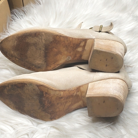 Sole Society AZURE BOOTIE cutout tan suede 8.5 - Picture 12 of 13